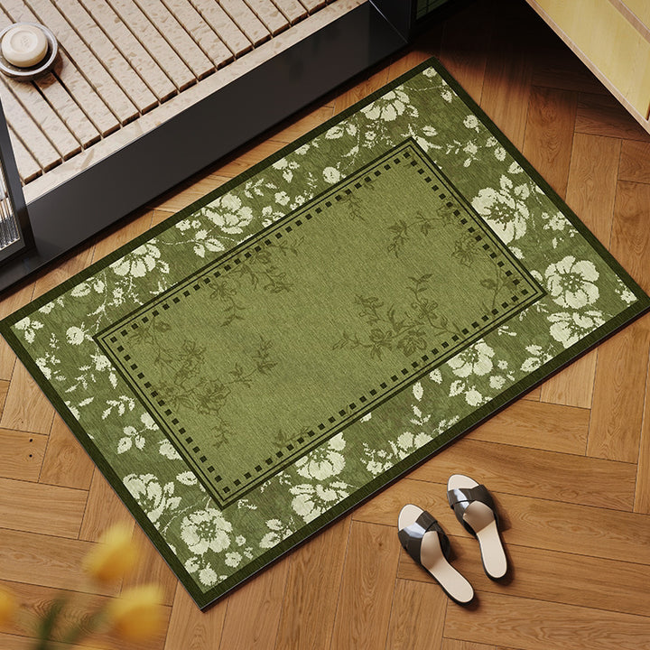 Floral Design Living Room Rug