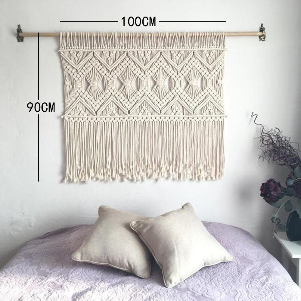 Macrame Wall Tapestry with Elegant Fringe Stornfield 1789210867