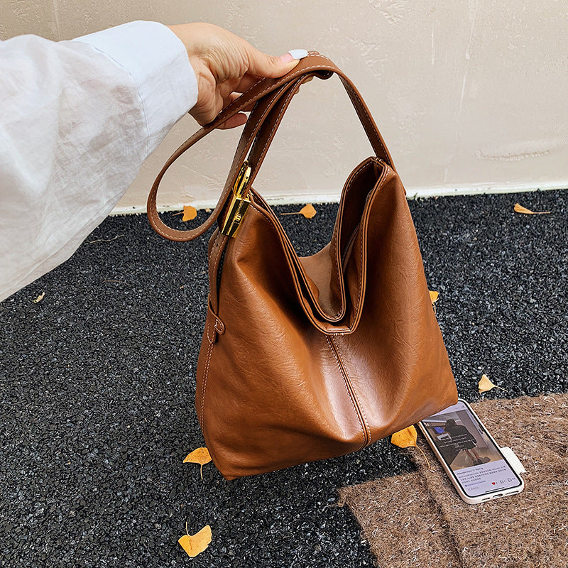 Minimalist Leather Shoulder Bag