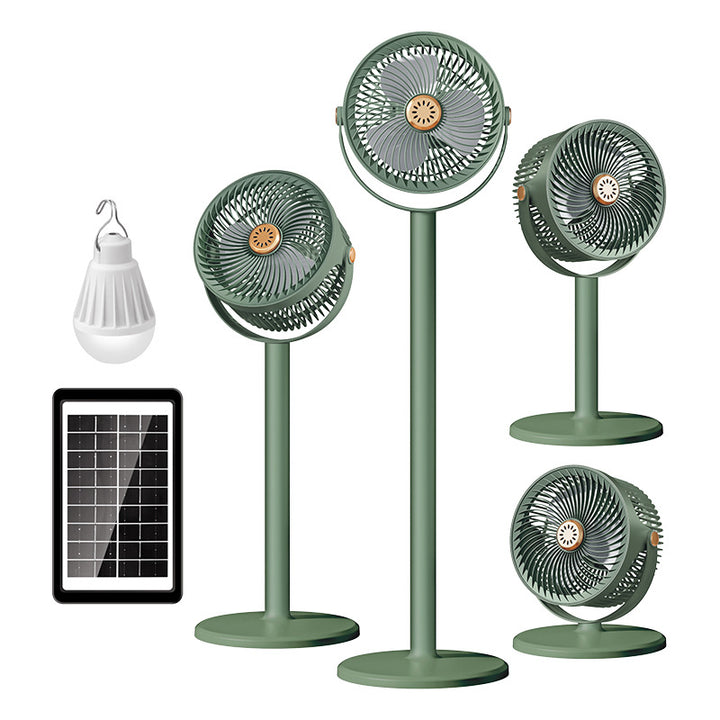 Unisex Solar-Powered Multi-Functional Floor Fan Stornfield