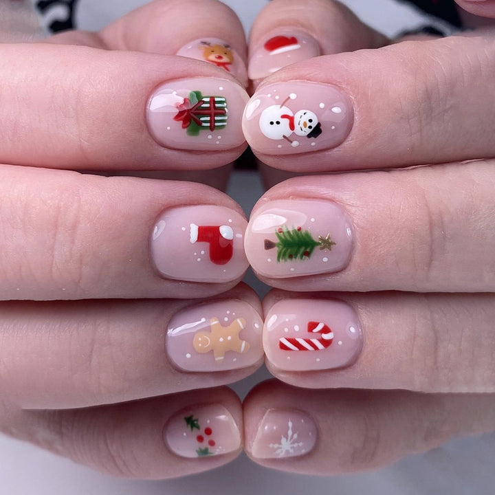 Festive Holiday-Themed Nail Art Extensions Stornfield 1789713259