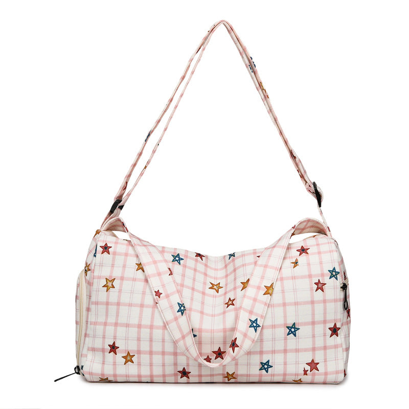 Sporty shoulder bag with unique star pattern Stornfield