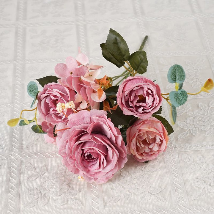 Lush Realistic Floral Bouquet Arrangement