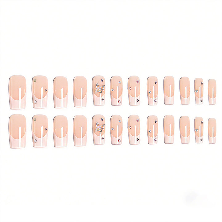 Acrylic nail set with glamorous 3D applications Stornfield