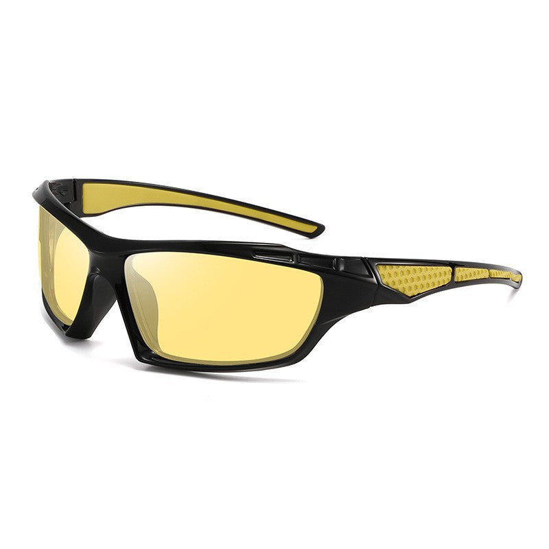 Unisex nan sporty wraparound sunglasses with polarized, shatterproof polycarbonate lenses and non-slip nose pads Stornfield