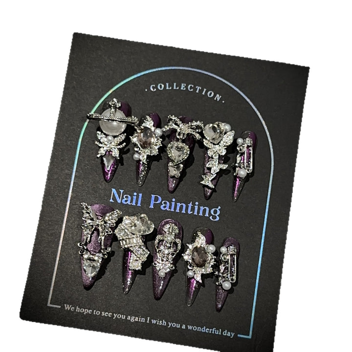 Decorative Stiletto Press-On Nail Collection