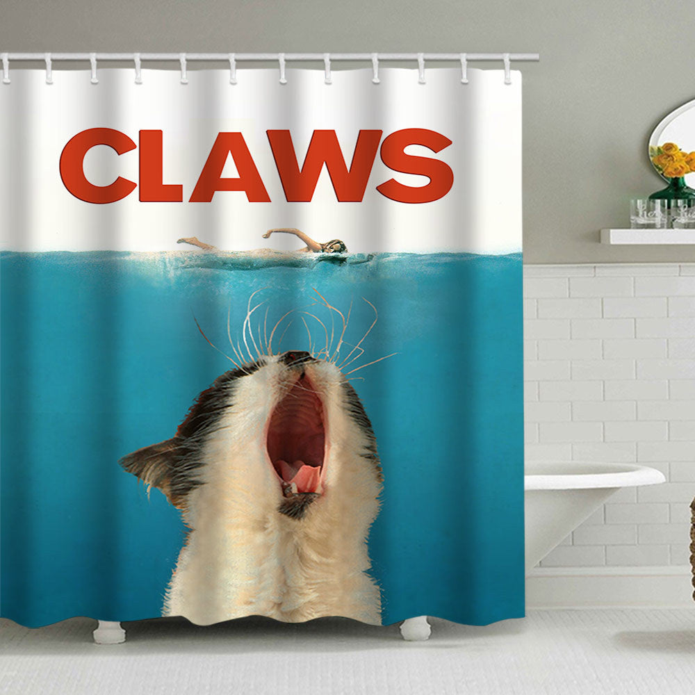 Artistic Dog Illustration Shower Curtain Stornfield