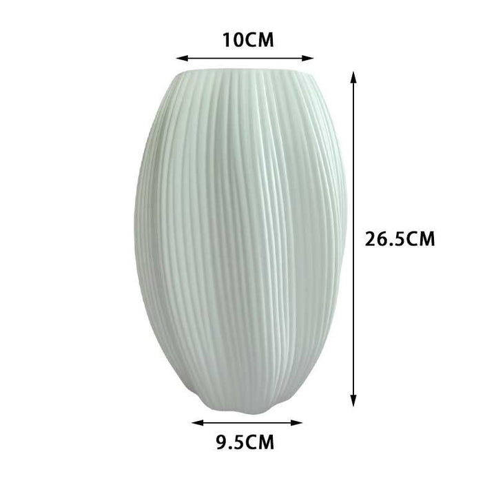 Decorative Ribbed Ceramic Vase Stornfeild