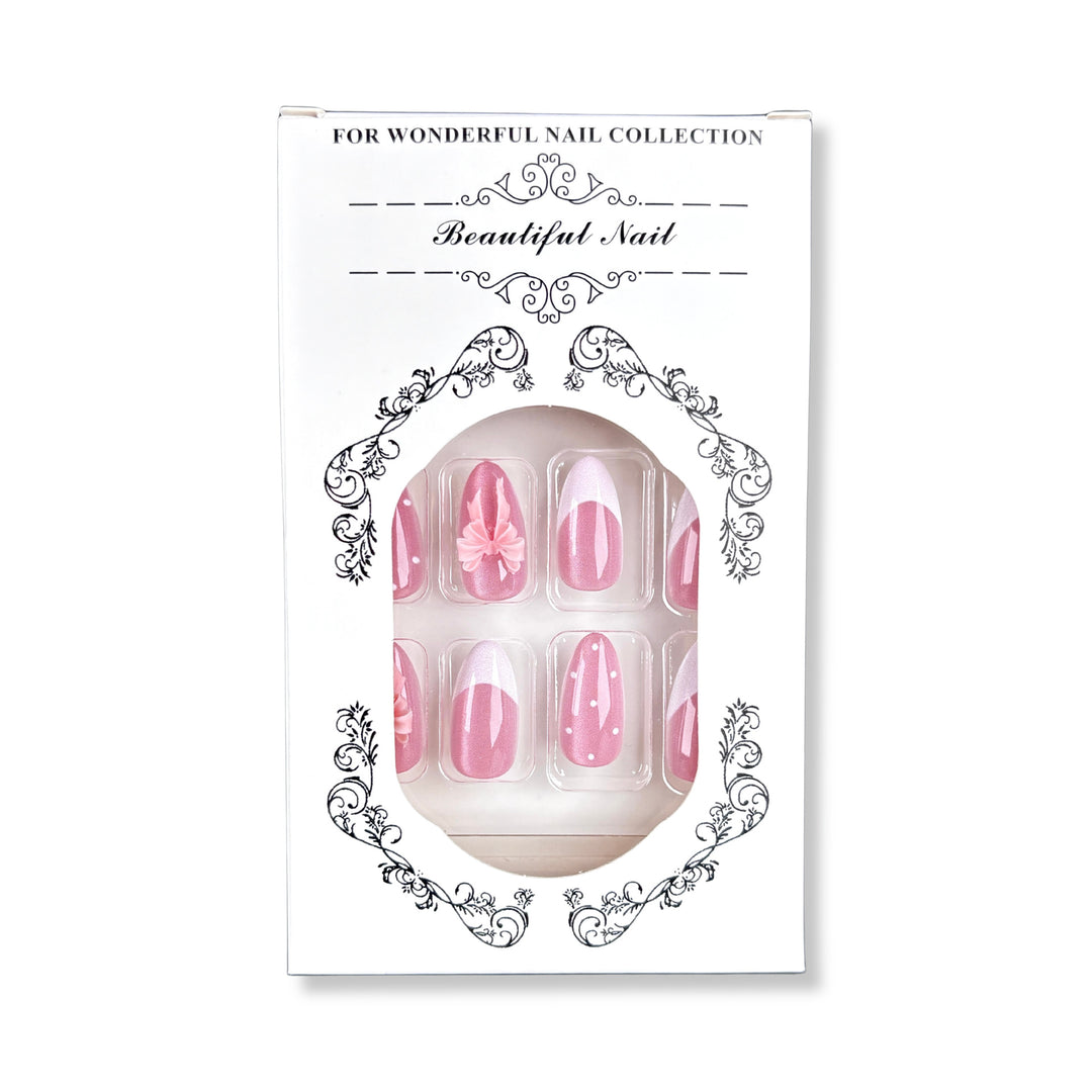 Elegant Floral Nail Art Press-On Set