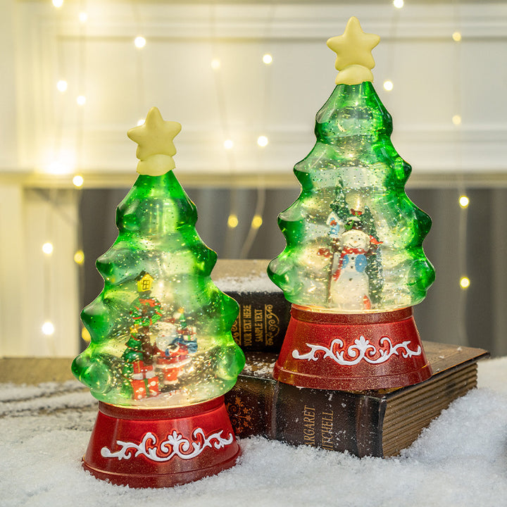 Illuminated Christmas Tree Figurine