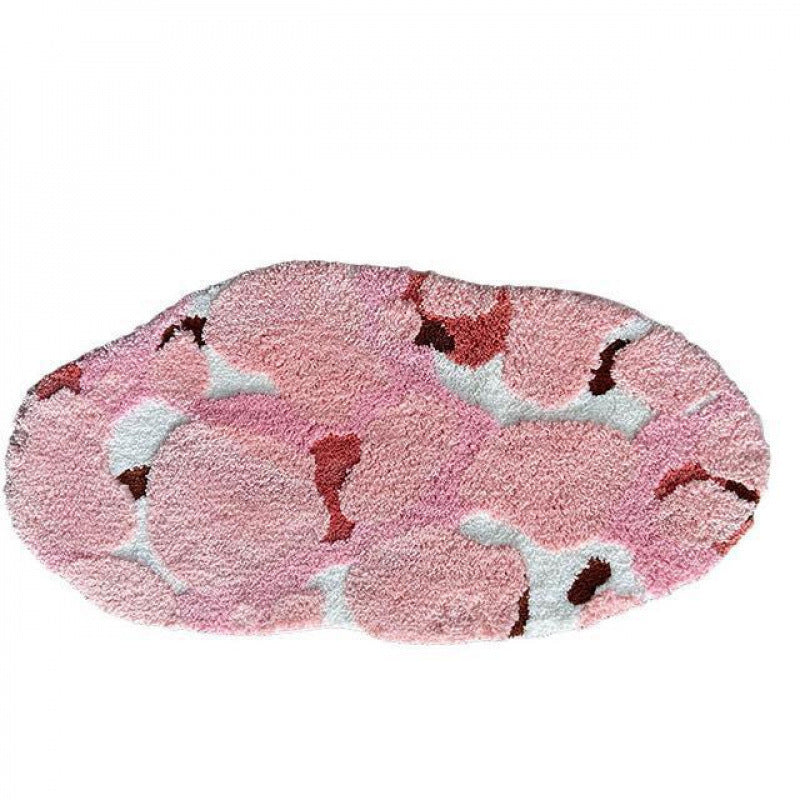 Abstract Mountain-shaped Rug