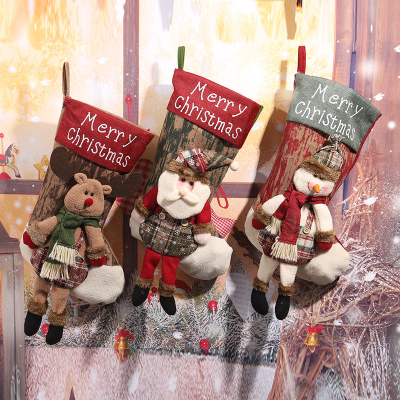 Decorative Christmas stocking in reindeer design Stornfield