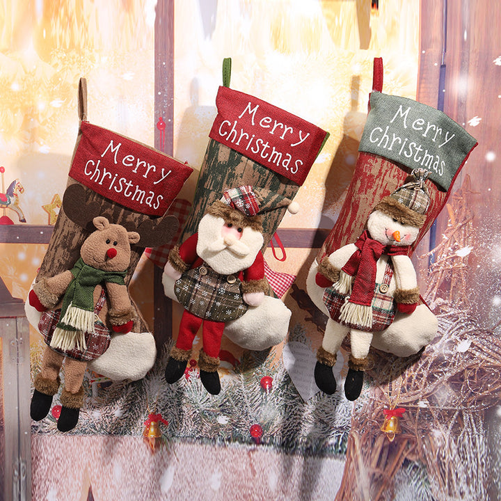 Decorative Christmas stocking in reindeer design Stornfield