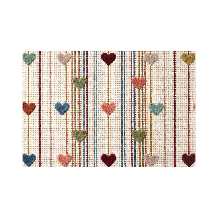 Heart Pattern Decorative Area Rug Stornfield
