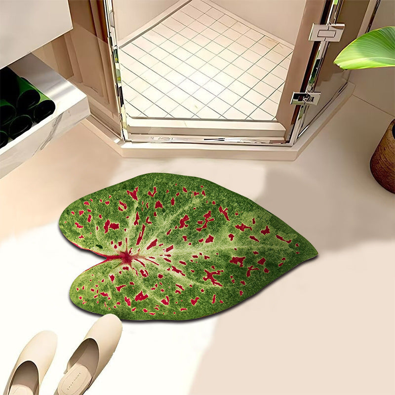 Leaf-Shaped Bathroom Mat