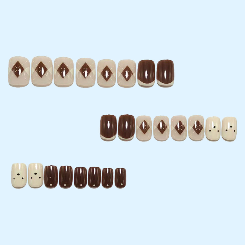 Artificial nail set with cute animal designs Stornfield