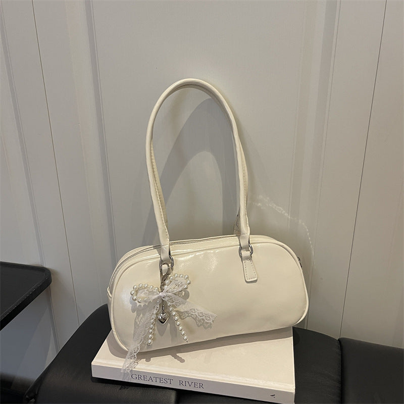 Patent Leather Handheld Satchel