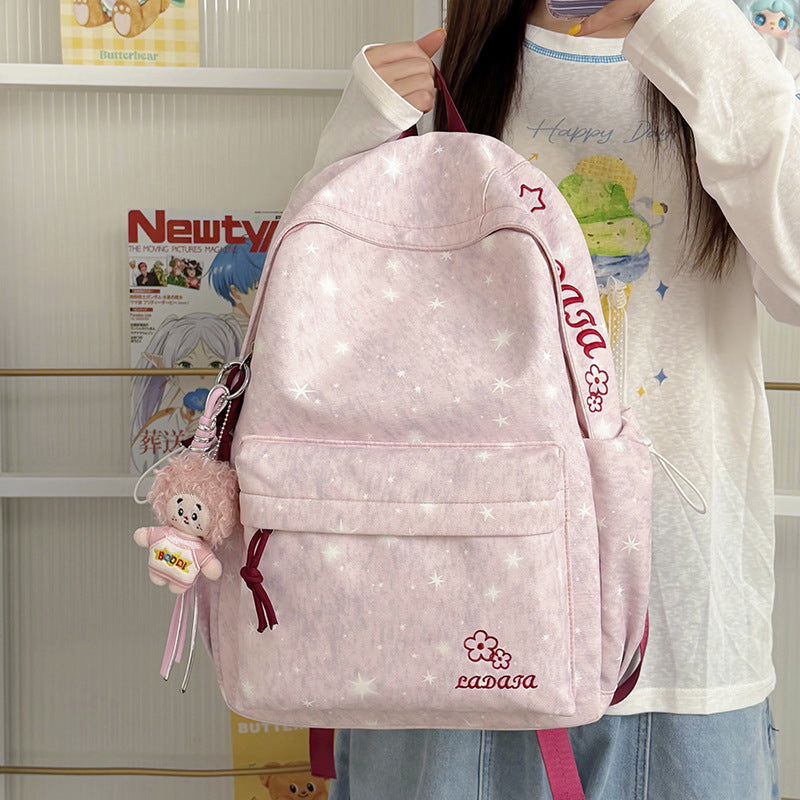 Star-Patterned Casual Backpack Stornfield