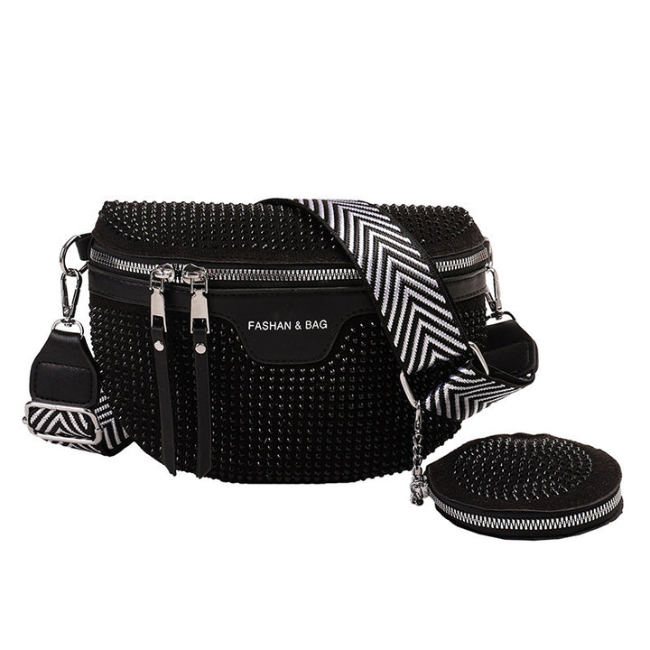 Stylish Rhinestone Embellished Mini Crossbody Bag Stornfield