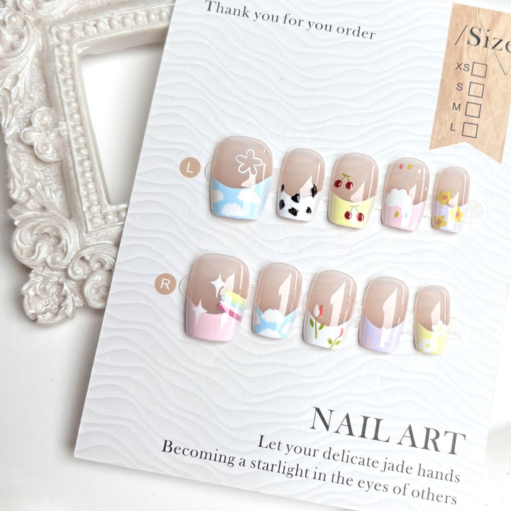 Artistic Themed Press-On Nail Set 1790745800