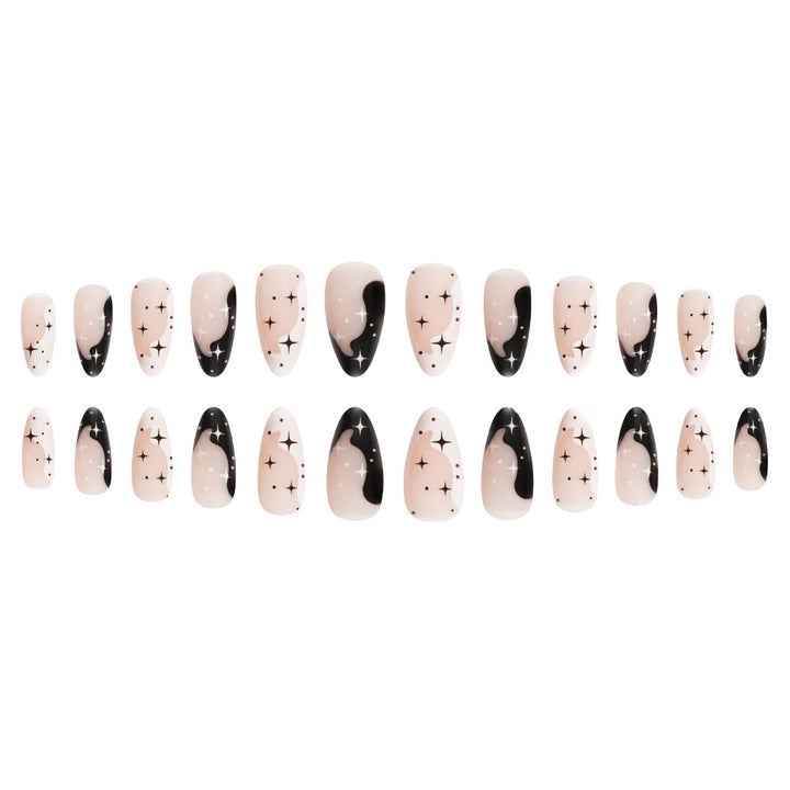 Artistic Galaxy-Themed Press-On Nail Art Stornfield