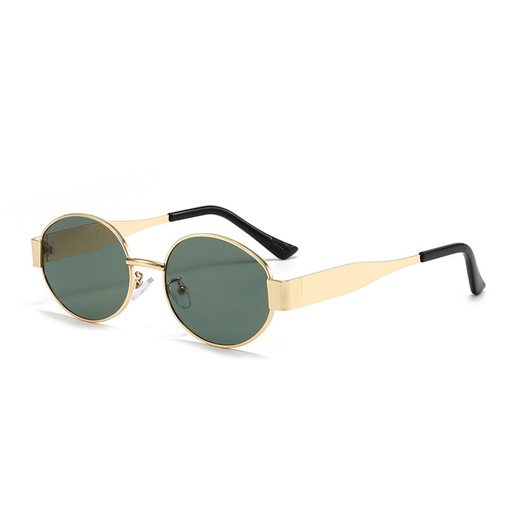 Women's fashionable oval sunglasses with unique frame Stornfield