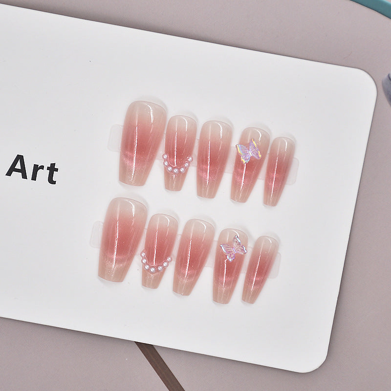 Glamorous Heart-Themed Press-On Nail Set Stornfield