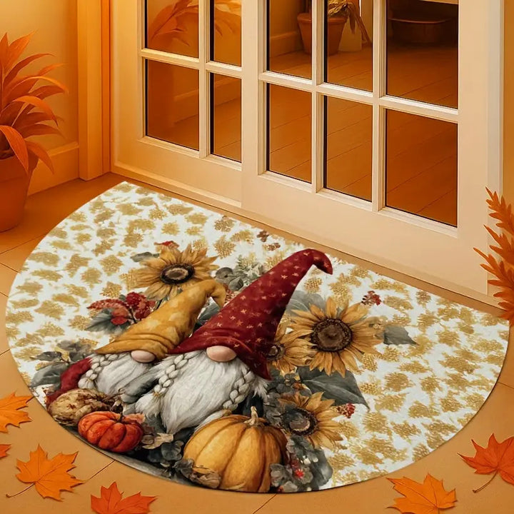 Autumn-Themed Decorative Welcome Mat for Home