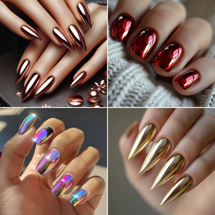 Artifical nails with Faceted Design Stornfield