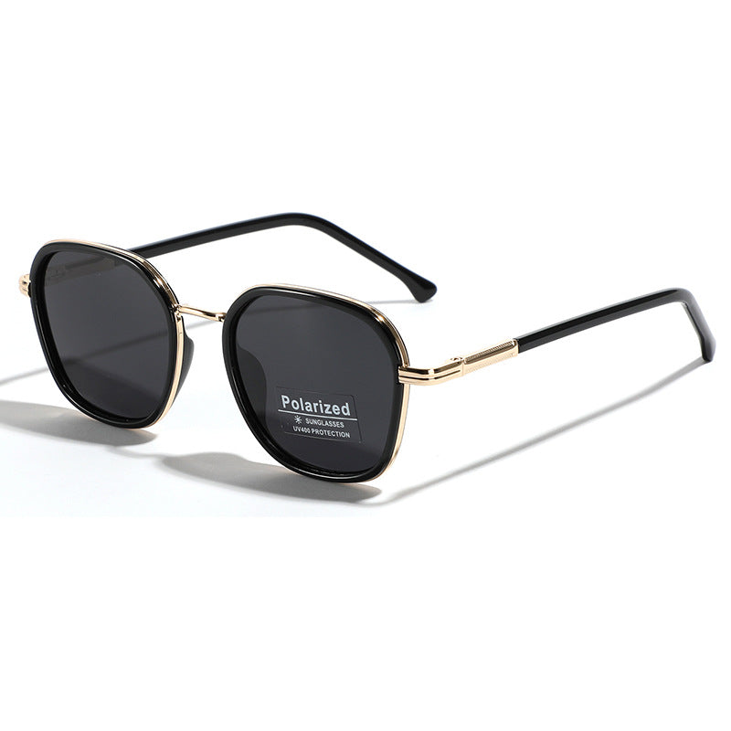 Women's geometric polarized sunglasses with stylish metal frame Stornfield
