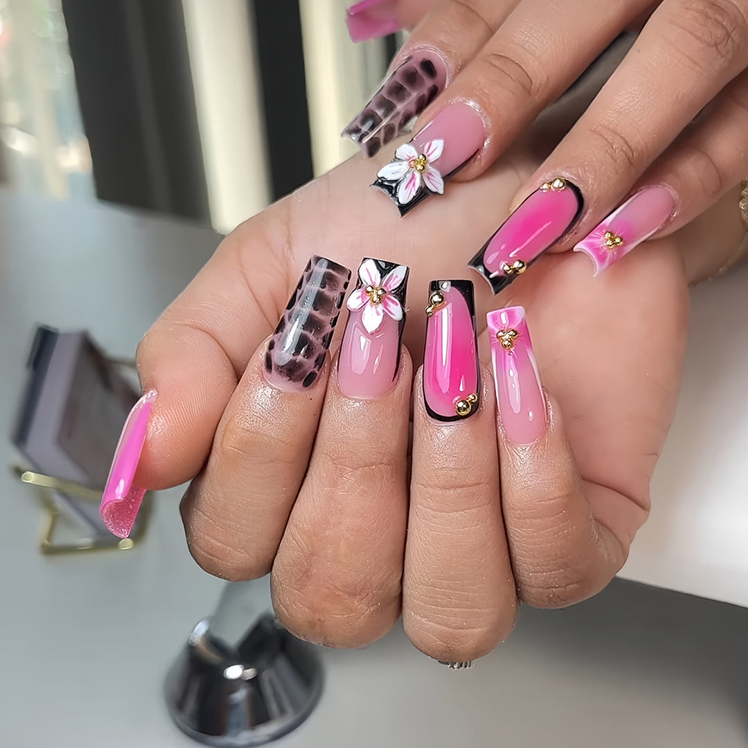 Artistic Floral Press-On Nail Extensions Stornfield 1787913978