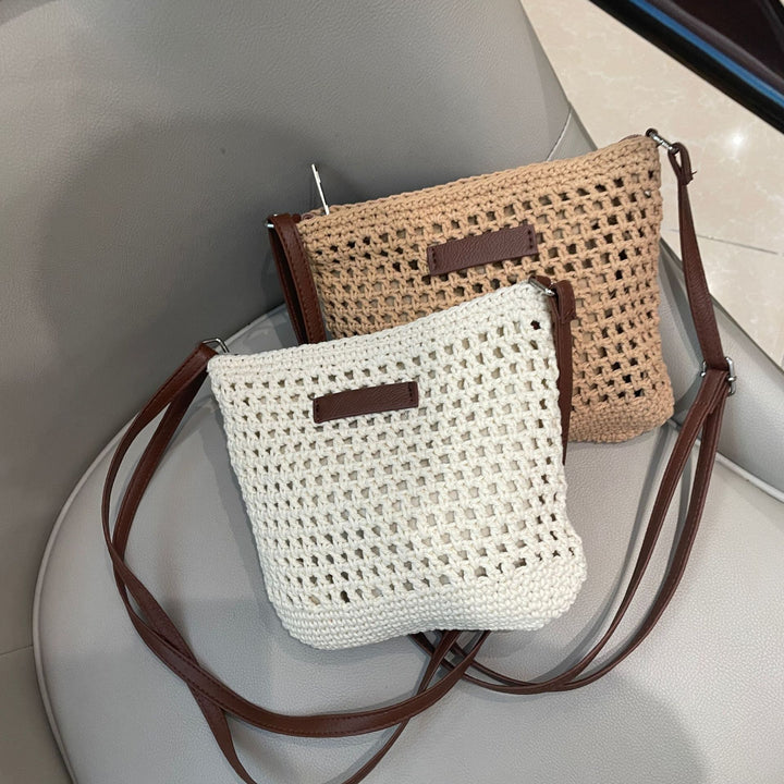 Hand-knotted shoulder bag in modern design Stornfield