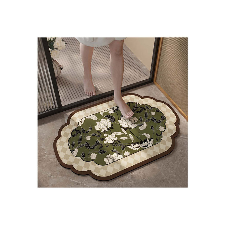 Decorative Floral Bath Mat