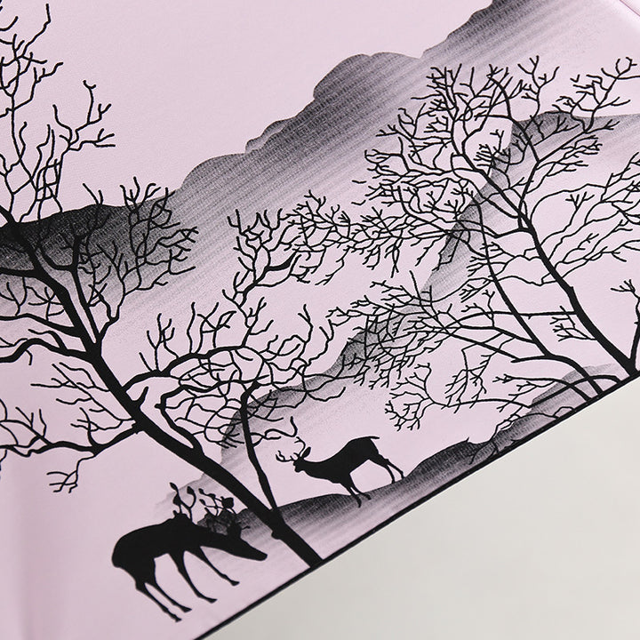 Ladies Foldable Umbrella with Artistic Nature Design Stornfield