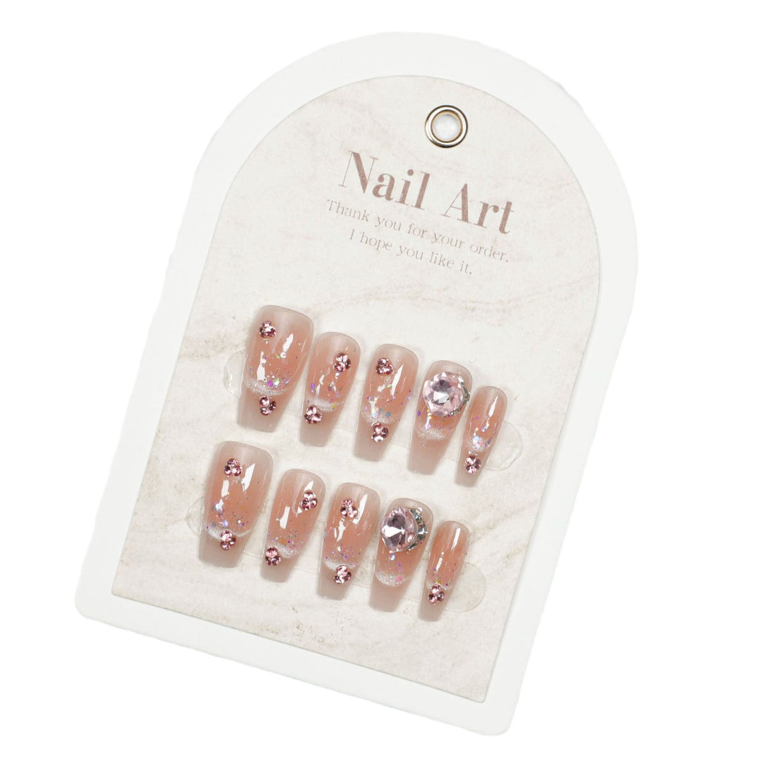 Decorative Floral Press-On Nails Stornfield