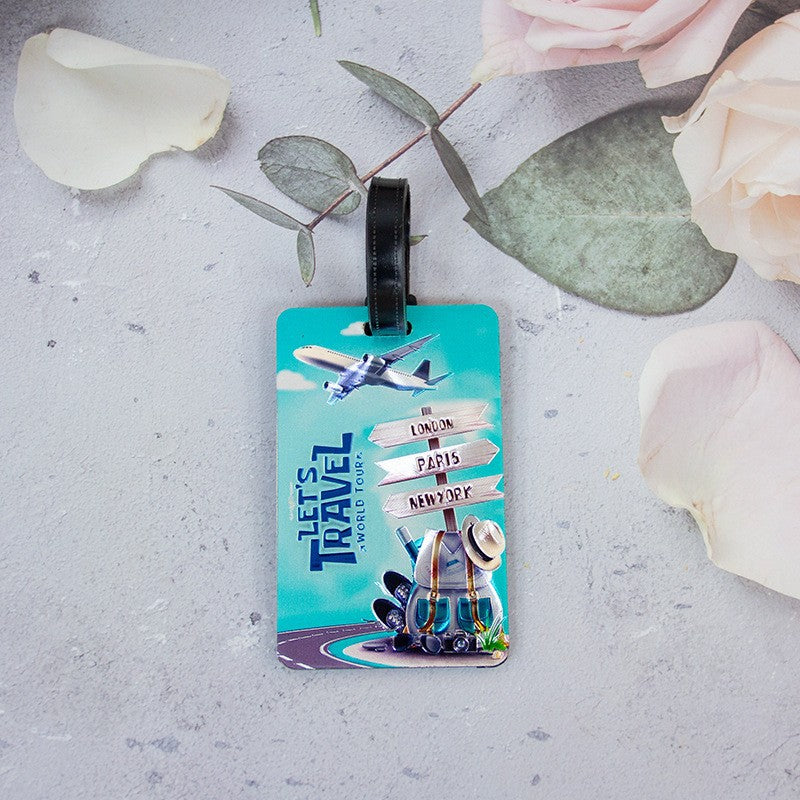 Whimsical Heart Balloon Luggage Tag Stornfield