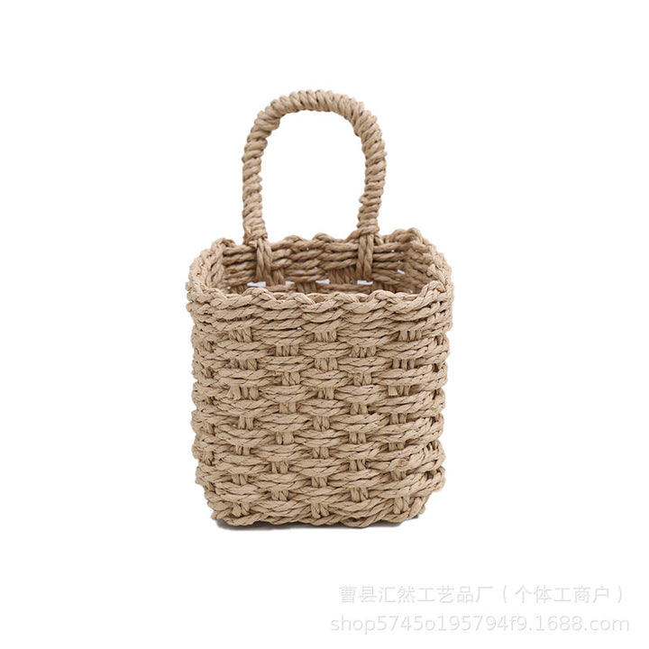 Natural Fiber Handwoven Storage Basket Stornfield