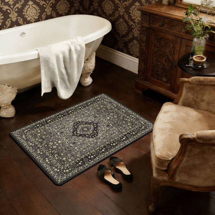 Luxurious Vintage-Inspired Bath Mat Stornfield