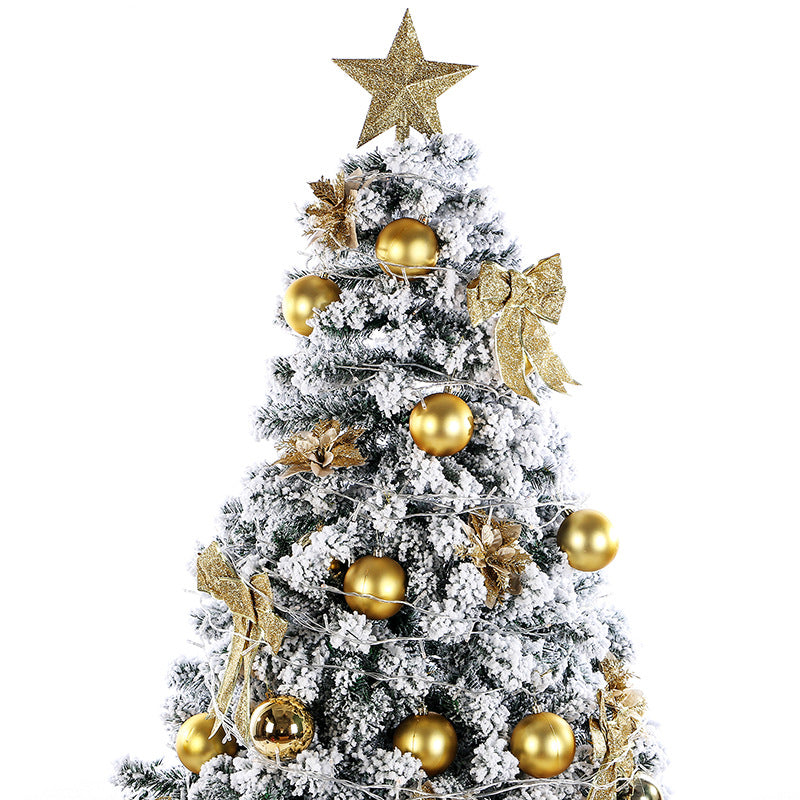 Premium Flocked Christmas Tree with Decorative Ornaments Stornfield
