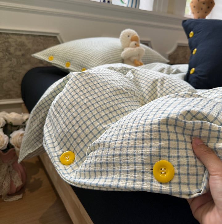 Cozy Checked Duvet Cover Set