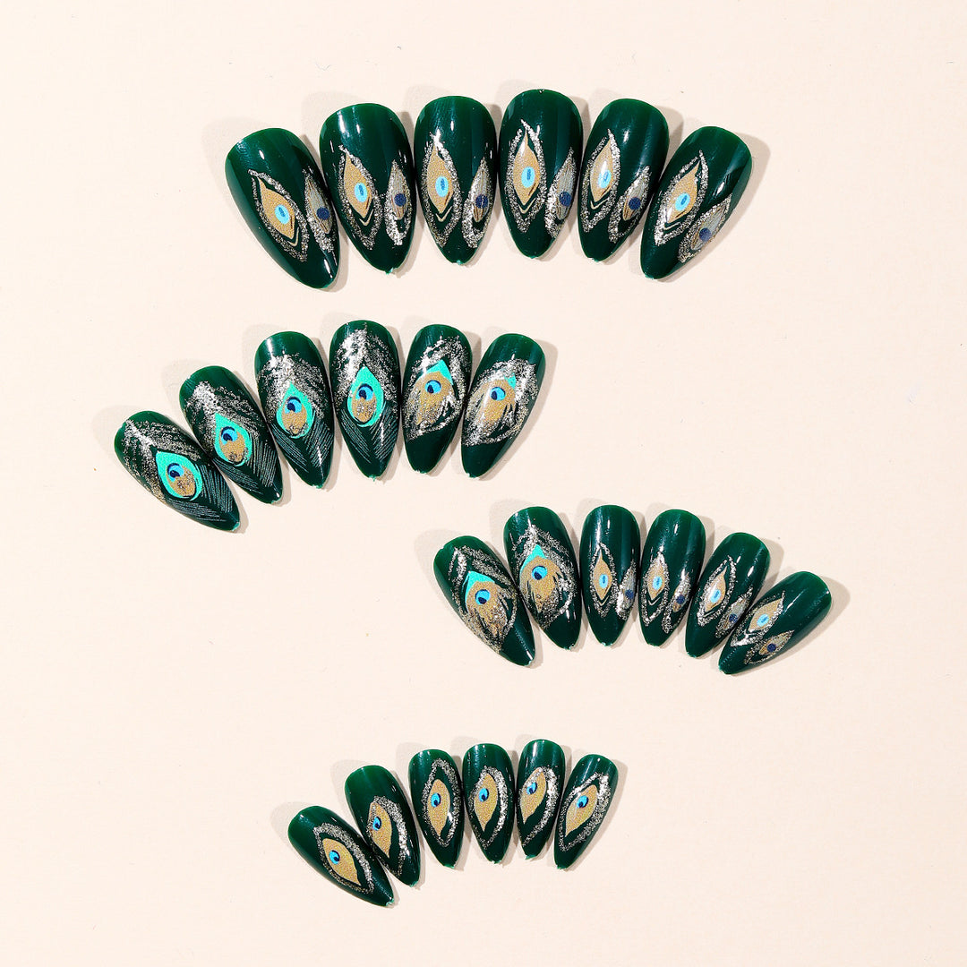 Elegant Peacock Nail Art Kit Stornfield