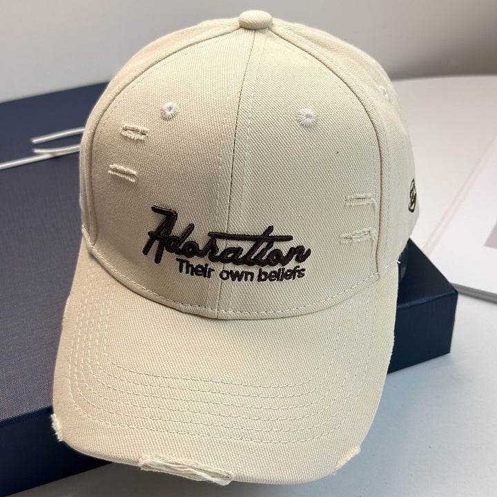 Women's Distressed Embroidered Baseball Cap Stornfield