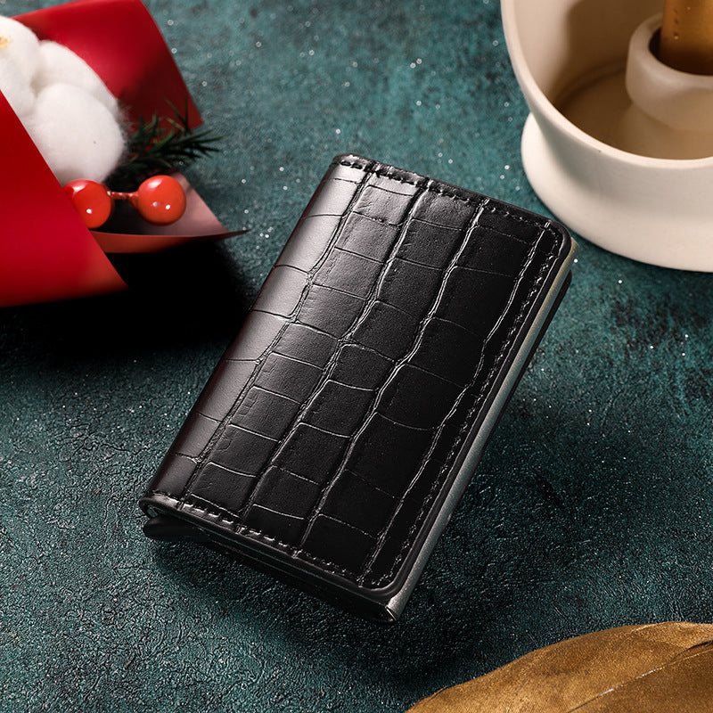 Premium Leather Business Card Holder Stornfield