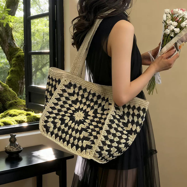 Hand-knotted cotton tote bag Stornfield