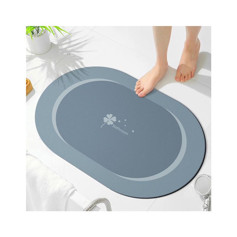Soft Microfiber Bath Mat with Anti-Slip Features
