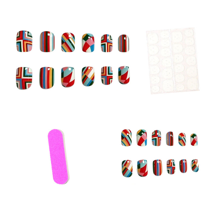 Artistic Multi-Pattern Nail Art Set Stornfield