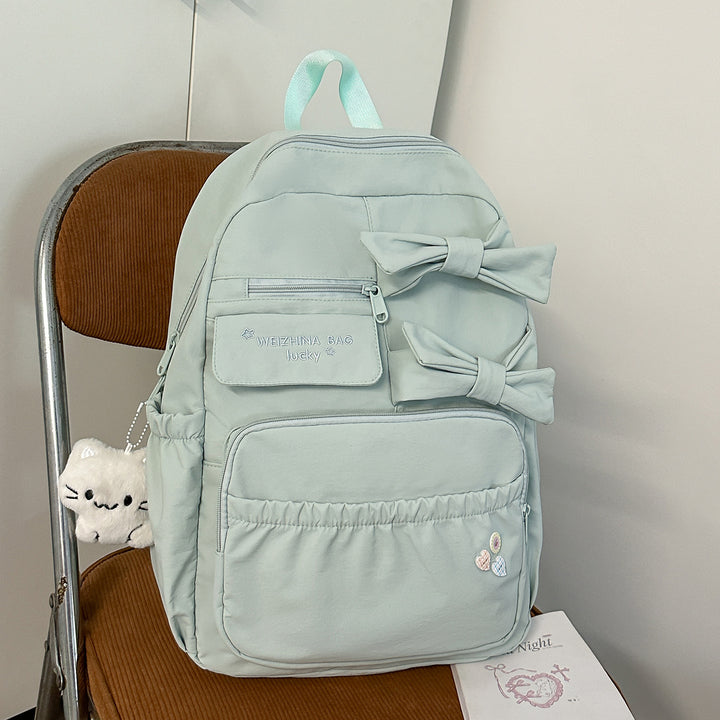 Stylish Bow-Accented Backpack Stornfield