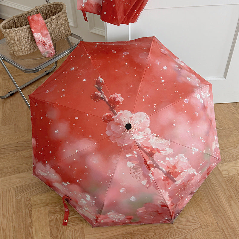 Ladies Foldable Umbrella with Innovative Flower Design Stornfield