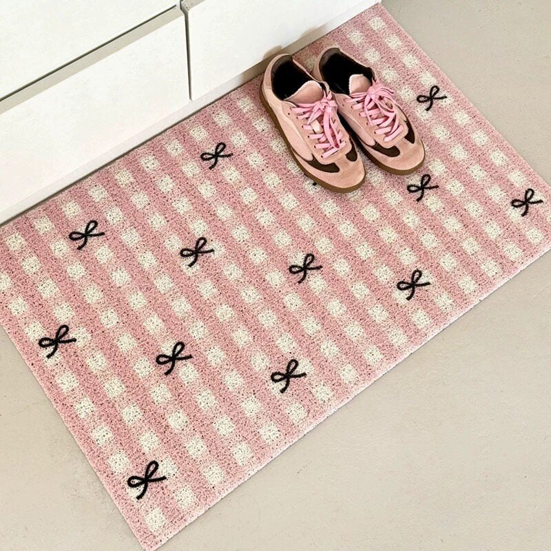 Stylish Gingham Pattern Decorative Mat