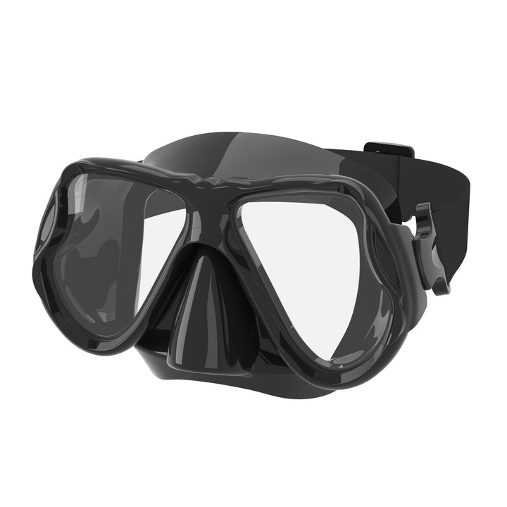 High-quality diving mask with flexible silicone rim and wide field of view Stornfield